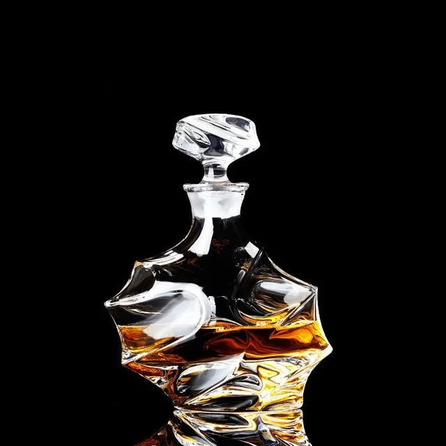 Wholesale 800ml Lead-free Delicate Texture Crystal Glass Decanter Bottle Whiskey Decanter