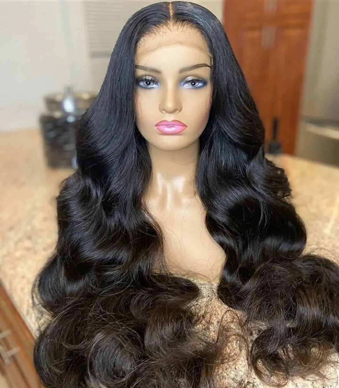 TC 13*4 Luxury Loose Deep Wave Glueless Wigs Virgin Cuticle Aligned Raw Brazilian Remy Hair Machine Double Weft