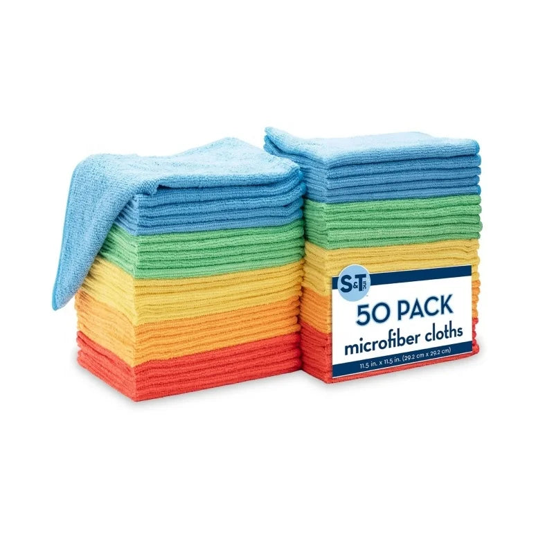 High Performance 300GSM Microfiber Cleaning Towels Lint-Free and Streak-Free Reusable Black Cloths for Car and Kitchen Care