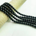 6mm 8mm 10mm Black Obsidian Gem Round Wholesale Natural Stone and Craft Loose Beads for Adult Jewelry Making Crystal