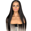 Cheap Peruvian Cuticle Aligned Hair Wig for Black Women Human Hair Straight 5x5 Lace Closure Natural Human Hair Wigs Pre Plucked