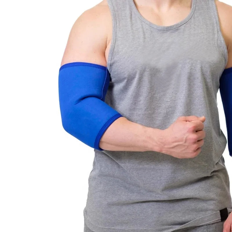 Customized Logo Neoprene Arm Heated Golf Elbow Brace for Weightlifting & Powerlifting Soft Fitness Strength Training Protection