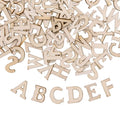 100PCS Party Christmas Decorations Ornaments Wooden Homemade Laser Cut Wood Number English Alphabet Letters Crafts