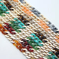 Customized Colorful Stitching Color Plastic Chain Buckle Acrylic Chain Buckle Open Buckle Box Mobile Phone Shoulder Strap 120cm