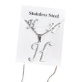 26 English Letter Classic Trendy Gold Plated Necklace Fashion Stainless Steel Collarbone Chain Valentine's Day Wedding Gift