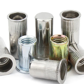 Carbon Steel Riveting Nuts with Vertical Stripes Countersunk Head Drawing Willow Nuts M3M4M5M6M8M10M12
