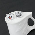 Men's Alloy Cufflinks 'I Love My Wife' Letters Weddings Parties Engagements Anniversaries