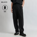 High Quality Men's Knitted Mid Waist Straight Casual Baggy Trousers Lightweight Wide Leg Flat Solid Color Loose Fit Wholesale