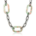 2025 Fashion Collar Necklace Acrylic Big Pendant Charm Choker Necklace for Women Statement Necklace