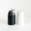Airless Pump Bottol 50ml 30ml 50 Ml Pp Replaceable Soft Black Hair Oil Airless Pump Bottle Matte Low Moq