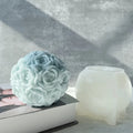3D Big Flower Rose Ball Soap Mould DIY Silicone Rose Candle Mold