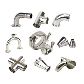 Sanitary Quick Clamp Coupling Tri-Clamp Fitting Hygienic Food Grade Stainless Steel Tri-Clover Clamp