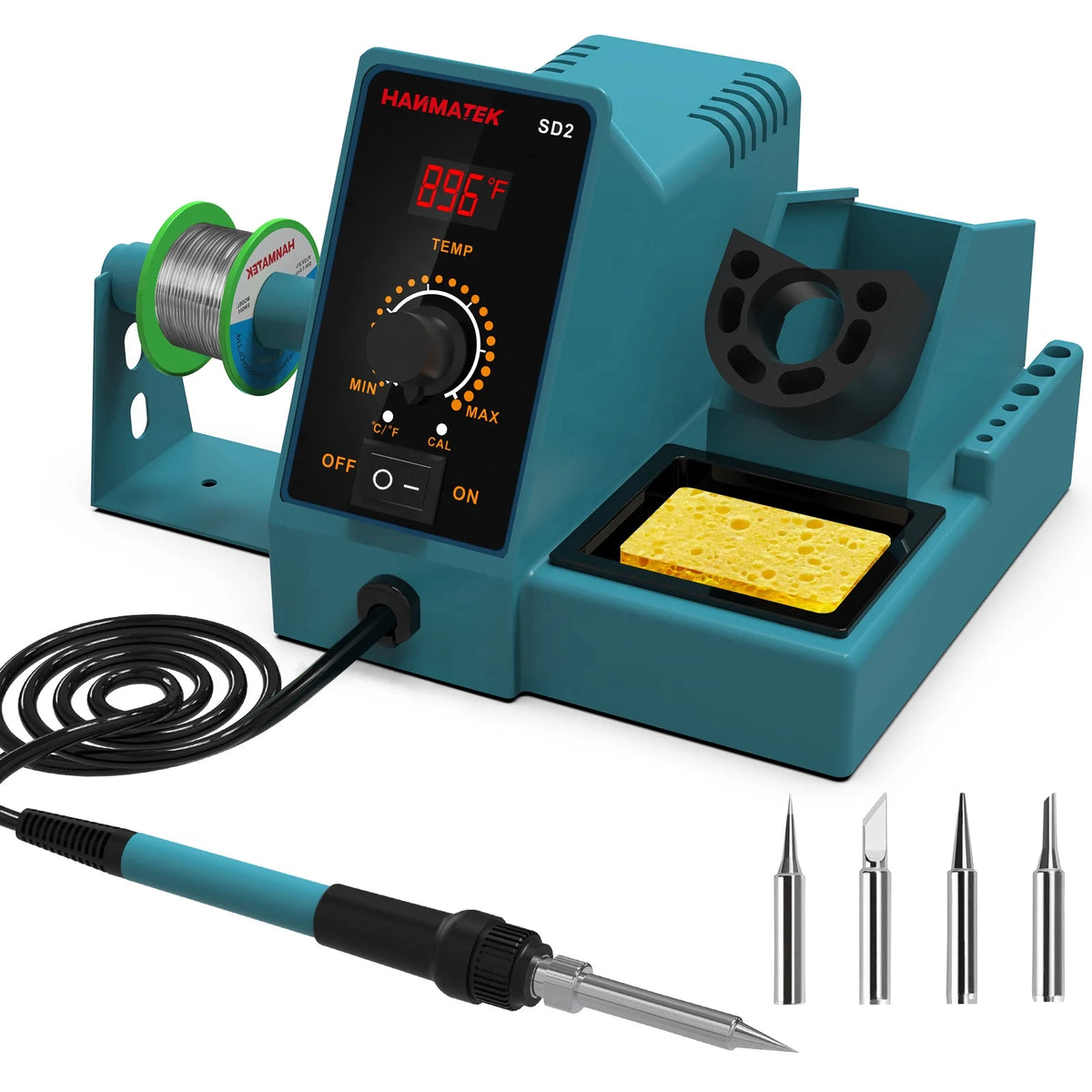 SD2 Digital 60W LCD Soldering Iron Station with Adjustable Temperature and High Precision Temperature Control