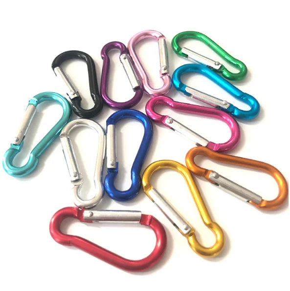 4.5x50mm 5# Aluminum Key Chain Hook Outdoor Carabiner Spring Snap Hook