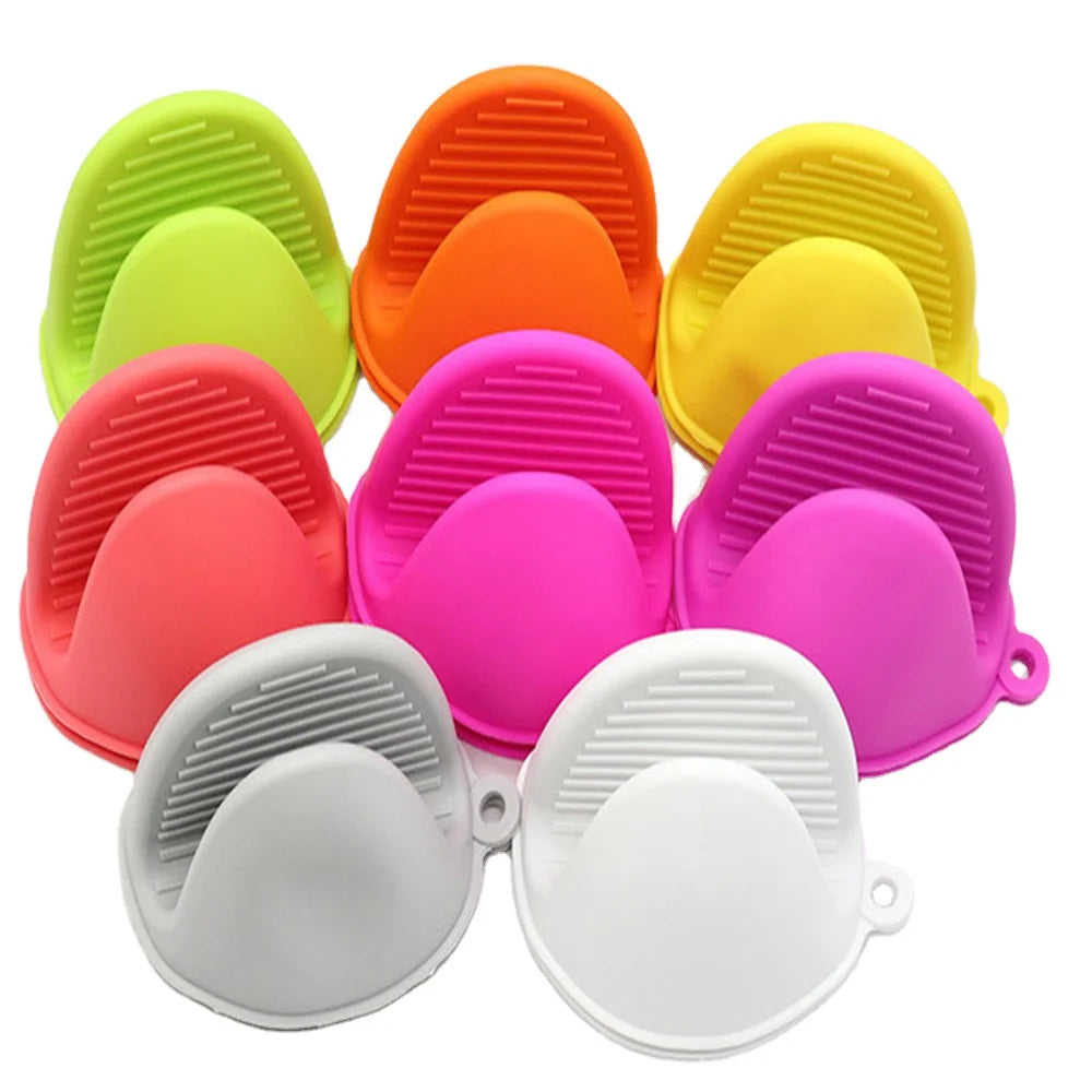 Silicone Oven Heat Resistant Glove Cute Cooking Microwave Non Slip Gripper Pot Holder Bpa Free CE Certified Dishwasher Safe