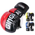 Professional Half-Finger Laced PU Leather Sanda MMA Training Gloves Hand Grips Waterproof for Closure for Outdoor Cycling Use
