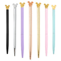 2025 Creative Cute Metal Pens Mickey Mouse Shape logo Multi-color pink Pen for Kids