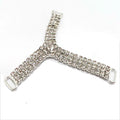 Wholesale Clear Diamond Crystal Rhinestone Connector for Summer  Swimwear Bikini