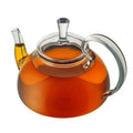 CnGlass Wholesale Borosilicate Tea Kettle Lead-Free Glass Teapot with Strainer for Gas Stove Tea Maker & Coffee Set