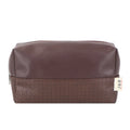 Manufacturer Custom Eco PU Leather Makeup Cosmetic Toiletry Necessaries Zipper Bags for Traveling Men Gift OEM