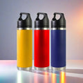 New Design Portable Stainless Steel Vacuum 16oz/20oz Sports Drinkware Reusable Thermal Water Bottle with Carabiner Lid