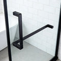 Wholesale Factory Price Black Brass Shower Door Handle Customizable Modern Bathroom Hardware
