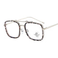 JH8838 Anti Blue Ray Computer Protect Eyeglasses New Luxury square Block Blue Light Optical Glasses Metal Frame