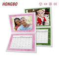 Custom Color Printed Chinese Desk Calendar Wire-o Binding Featuring Small Medium Large Sizes Table Clock Use Customized Logo