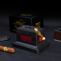 YIBAO YB-C006 Luxury Custom Metal Multi-functional 4 Size Blades Under 60 Ring Gauge Silver/Gold Table Top Cigar Cutter