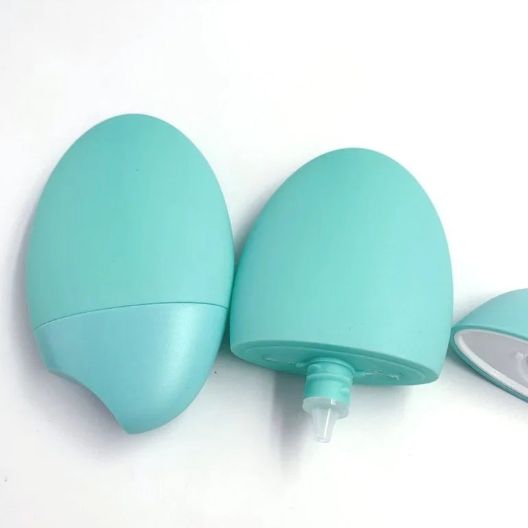 2022 Popular Cosmetic Packaging Bottle HDPE Refillable Hand Cream Bottle Container 60ml/ 2oz Egg Bottle Sunscreen Hdpe