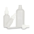Hot Sale 5ml-100ml White Frost Essential Oil Bottles for Skincare Cream Packaging 15ml Matte Dropper Capacity Frost Glass Bottle