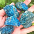 Wholesale Natural Rock Raw Blue Apatite Quartz Mineral Specimens Rough Crystals Healing Stones