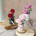 Christmas Single Flower Packaging Gift Box Barrel Round Rose Round Box for Flower Packaging