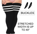 QIANGYI Custom Logo Women Plus Size Thigh High Socks Thigh High Socks Plus Size Xxxxxl