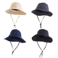 Wholesale Custom Logo Adjustable Adult Nylon Mesh Fishing Bucket Hat Packable Boonie Cap Sun Protection Visor Cap for Women Men