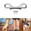 Factory Sells High-Quality 105MM Zinc Alloy Double Headed Carabiner for Dog Leash