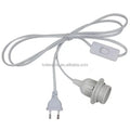 E27 Lamp Bases EU/US/UK Plug with on OFF Switch Wire 1.8m Power Cord Cable Hanglamp Holder Socket Adapter for Pendant E27 Bulb