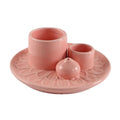 Morandi Color Series Nordic Style Handmade Candle Holder Pink Sage Holy Wood Tray Luxury Home Decor Ornament