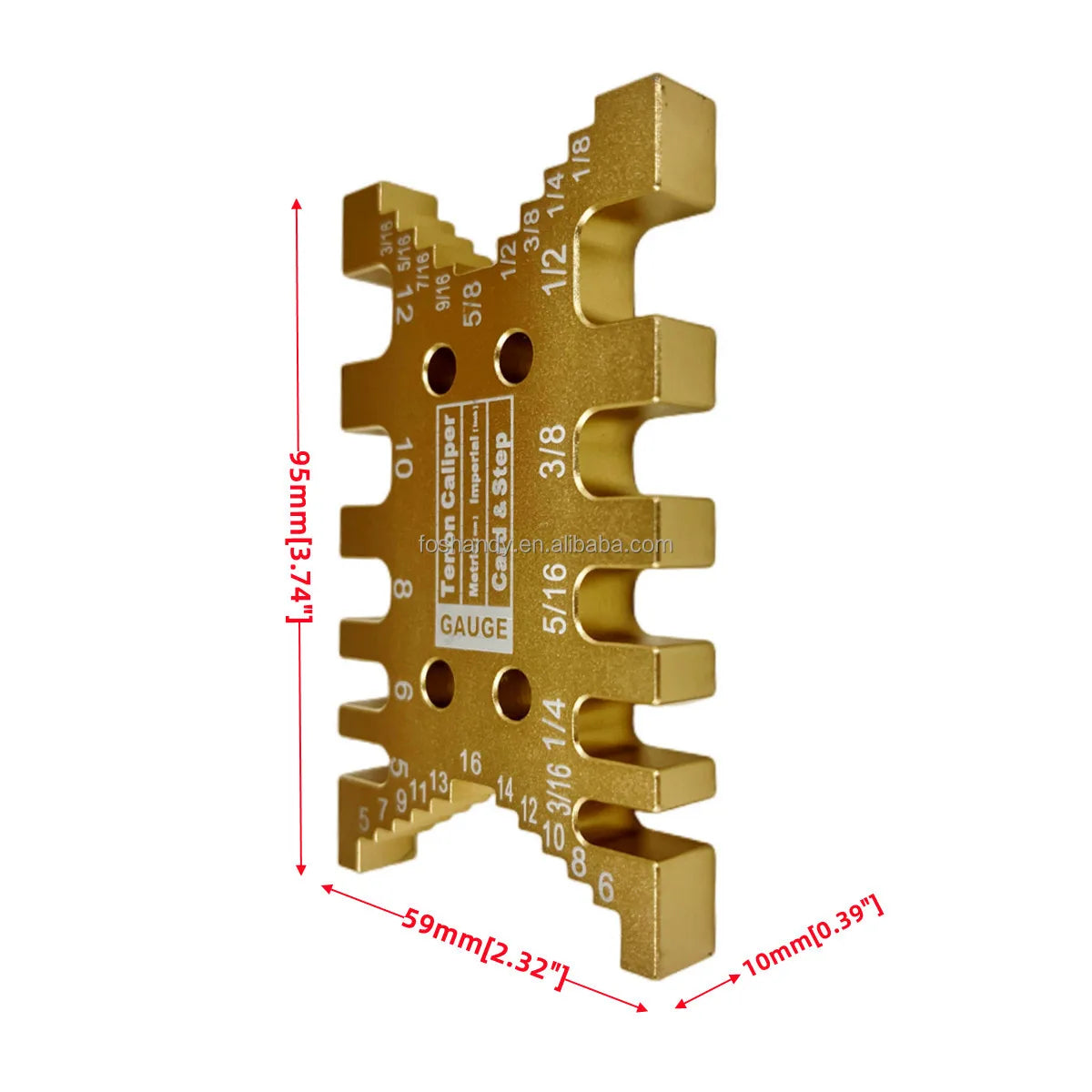Mortise Gauge Woodworking Card Mortise Gauge Push Handle Backer Auxiliary Tool