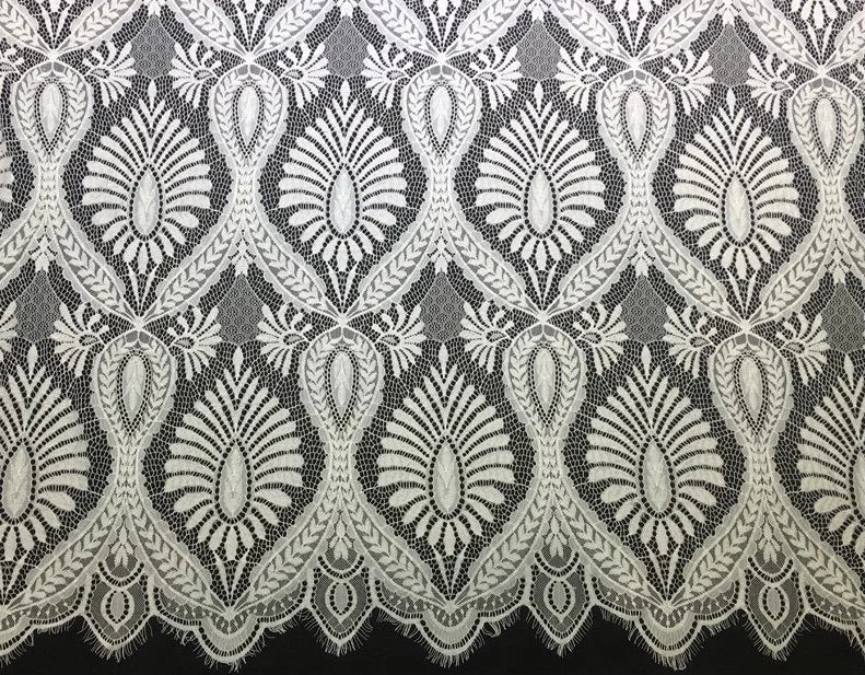 Outstanding Quality Eyelash Chantilly Lace Fabric French DIY Clothing Accessories LT21082