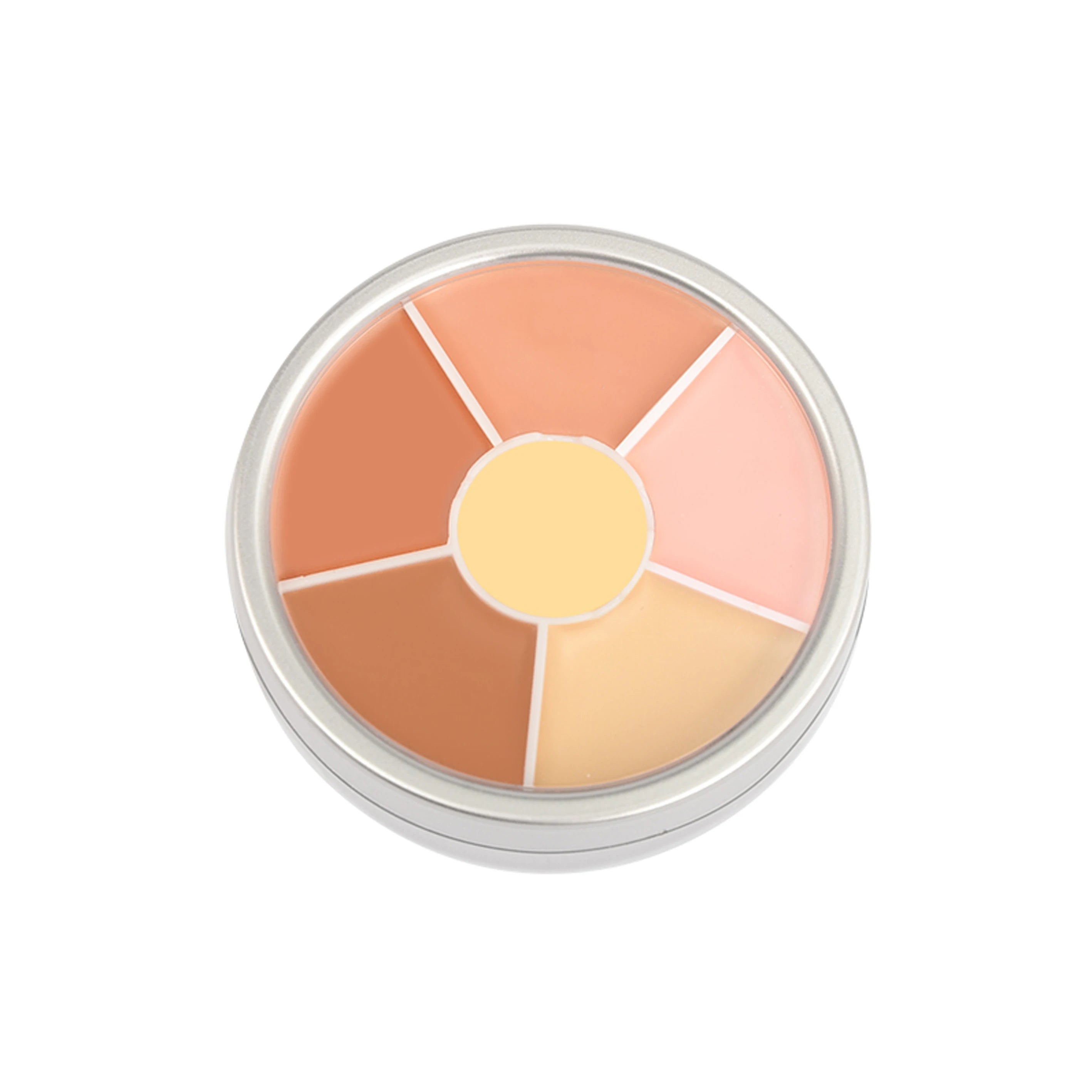 Wholesale Flower Shape Makeup Cosmetics Concealer Palette Private Label Matte Cream Concealer Dark Skin Tone Sunscreen Face Use