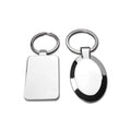 Promotional Custom Laser Engraved Logo Stainless Steel Key Rings Personalized DIY Stamping Blank Metal Tags Strip Bar Keychain