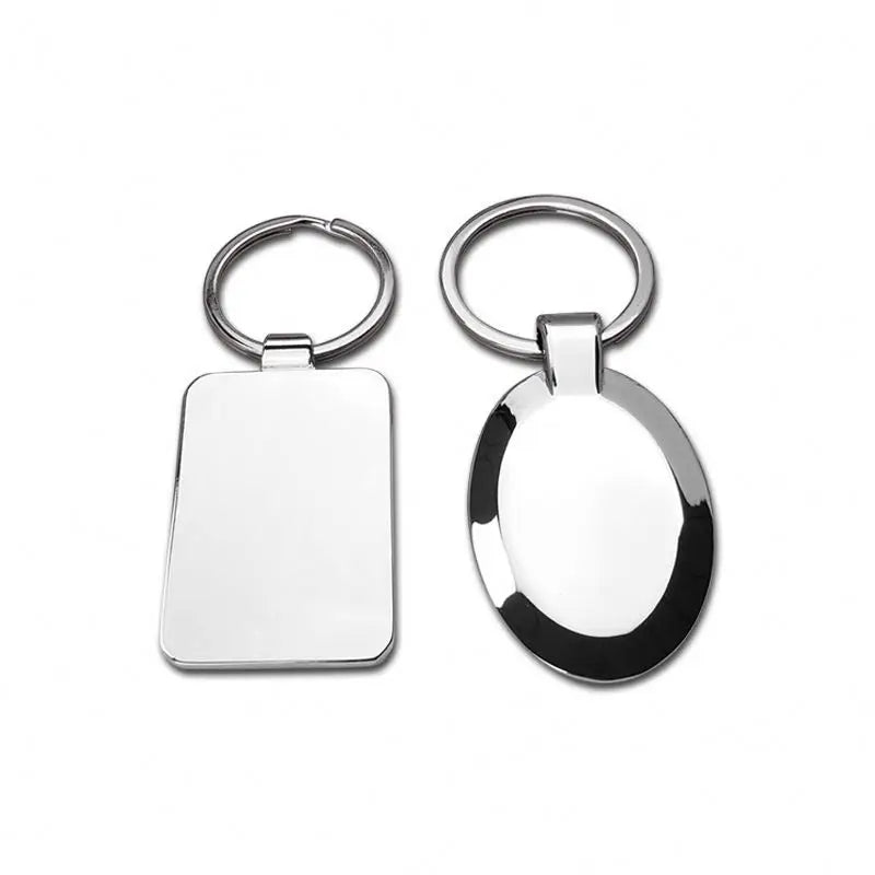 Promotional Custom Laser Engraved Logo Stainless Steel Key Rings Personalized DIY Stamping Blank Metal Tags Strip Bar Keychain