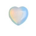 HZ Best Quality Hot Sale Natural Opalite Heart Gemstone Opalite Crystal White Opalite Gemstone Pocket Stone Healing
