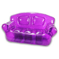 Waterhan New Design Double Seat with Headrest Inflatable Exercise Ball Pink PVC 105.5cm 20kg+ Capacity for Outdoor Use