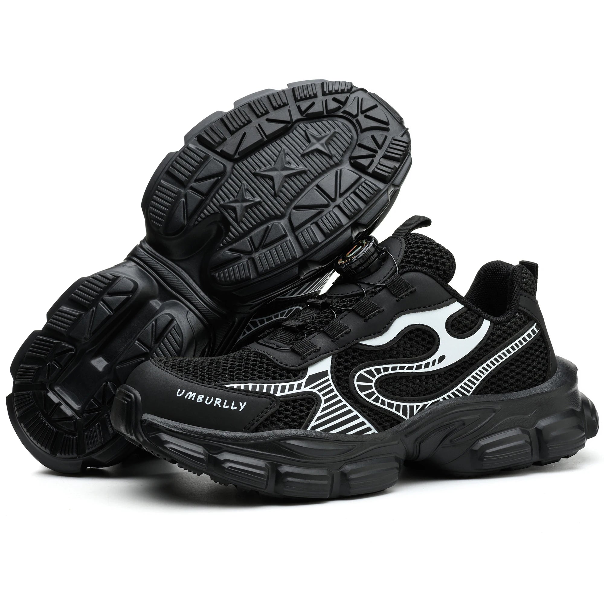 Black Lightweight Anti-Slip Steel Toe Safety Shoes for Ladies Low Cut Casual Non-Slip Design for Office Work in Winter Autumn
