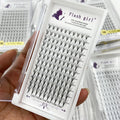 Flash Girl Mixed Premade Fans Eyelash Extensions Waterproof Premade Fans 0.05 Thickness 3D-20D Long Thin Stem Premade Fans