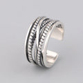 Fashion Factory Wholesale Retro Rings for Women Girls Open Adjustable Finger Multi Layer Copper Ring Wedding Party Jewelry