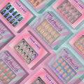 Short Square Almond Reusable Fake Artificial Fingernails Set Wholesale French Tip Soft Gel X Custom Press on Finger Nails Bulk
