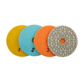 100mm 3 Step Wet or Dry Stone Diamond Polishing Pads for Marble Granite Quartz